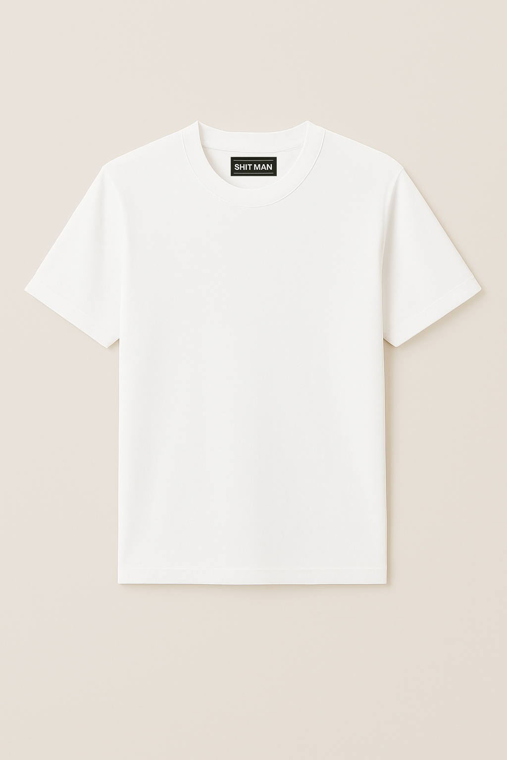 Basic T-shirt Wit – SHIT MAN