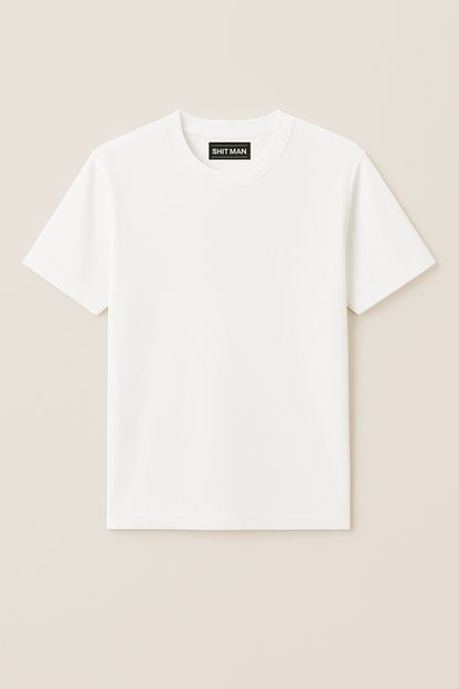 Basic T-shirt Wit – SHIT MAN