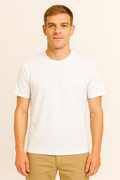 Basic T-shirt Wit – SHIT MAN